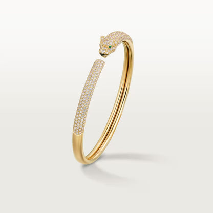 [Marins]PANTHERE FULL DIAMOND OPEN BRACELET