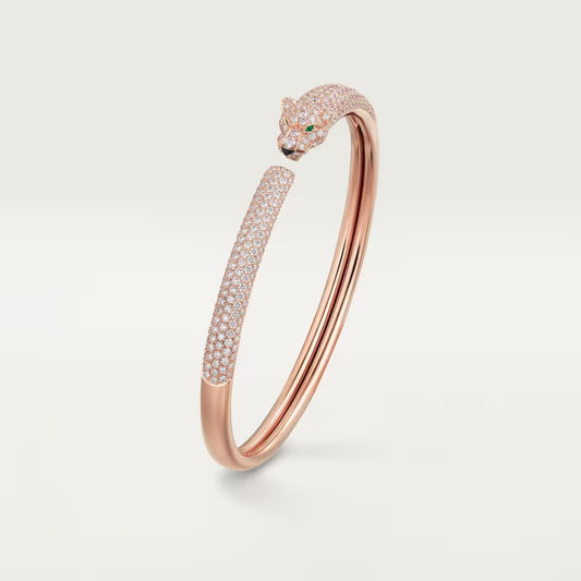[Marins]PANTHERE FULL DIAMOND OPEN BRACELET
