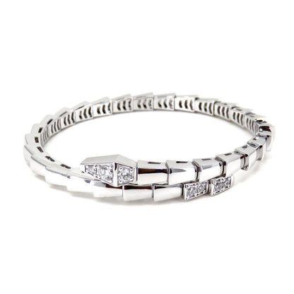 [Marins]SERPENTI BRACELET DIAMONDS SILVER