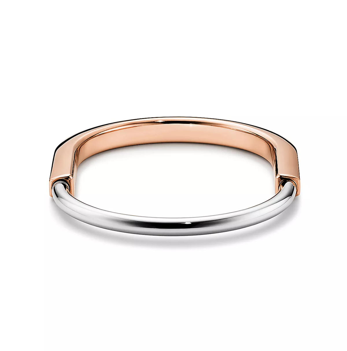 [Marins]LOCK BRACELET ROSE AND WHITE GOLD