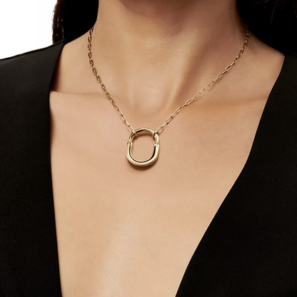 [Marins]LOCK NECKLACE GOLD
