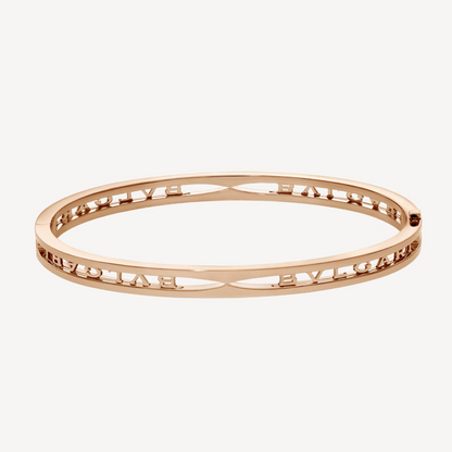 [Marins]ZERO 1 SPIRAL LOGO PINK GOLD BRACELET