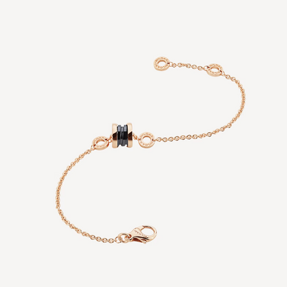 [Marins]ZERO 1 SOFT PINK GOLD AND BLACK CERAMIC BRACELET