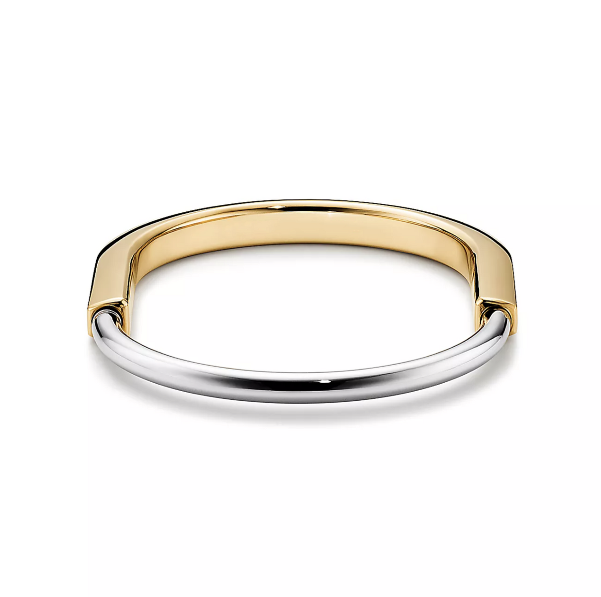 [Marins]LOCK BRACELET YELLOW AND WHITE GOLD