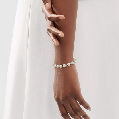 [Marins]PEARL 7-8MM SILVER BRACELET