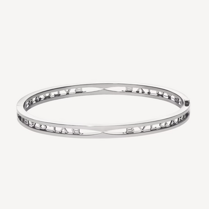 [Marins]ZERO 1 SPIRAL LOGO SILVER BRACELET