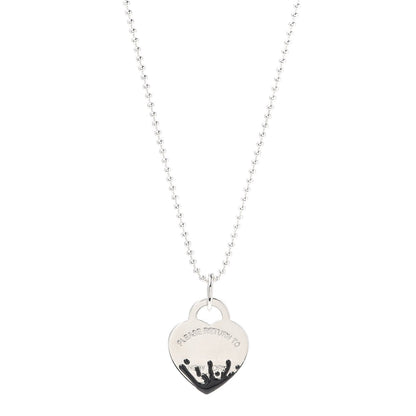 [Marins]COLOUR HEART SPLASH TAG NECKLACE