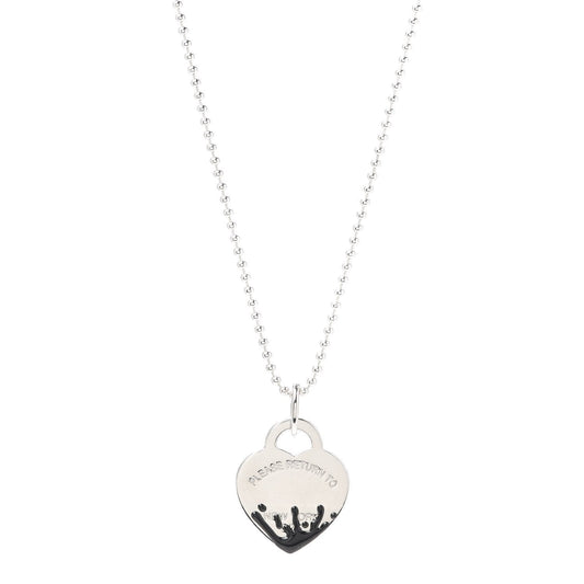 [Marins]COLOUR HEART SPLASH TAG NECKLACE