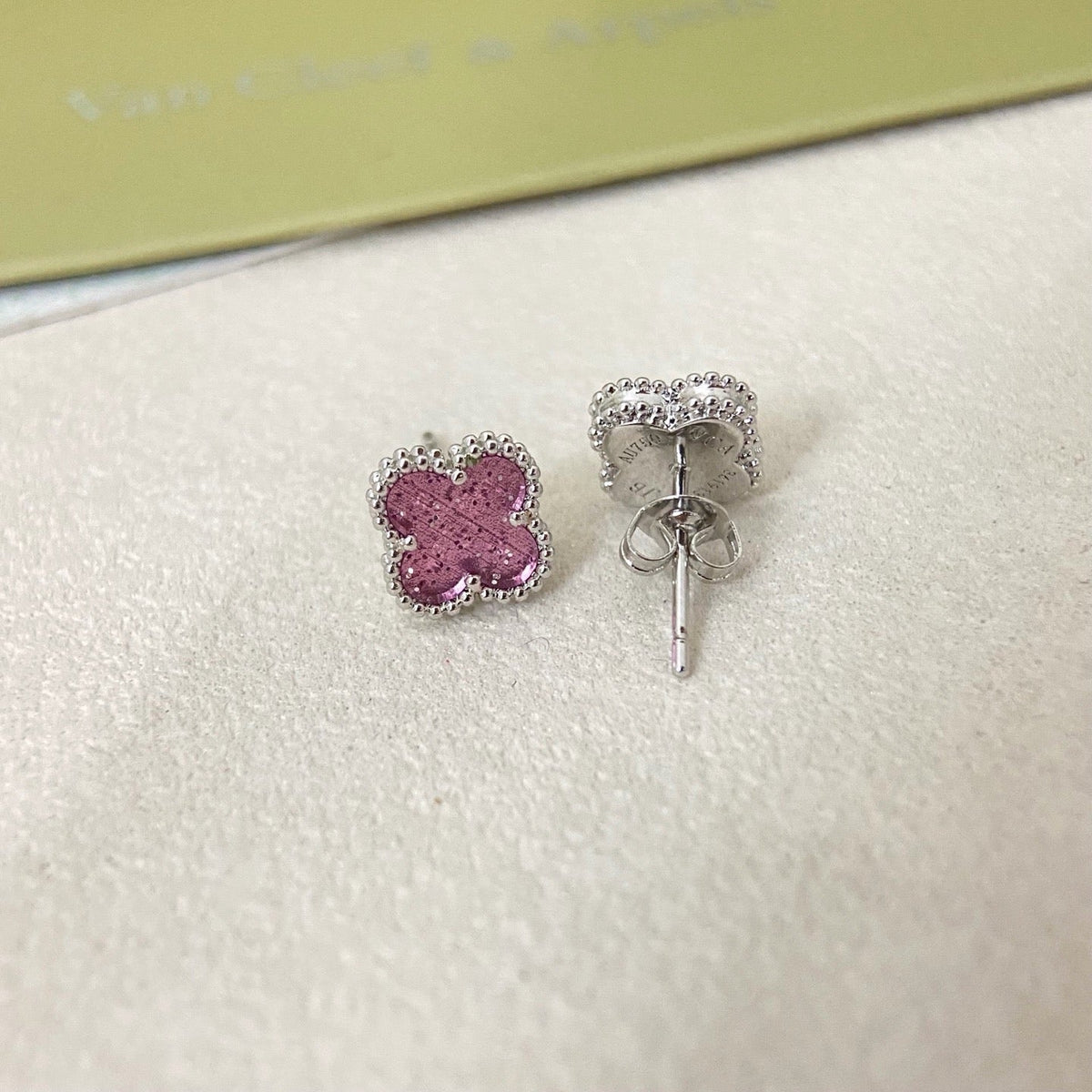 [Marins]2026 NEW MINI CLOVER 1 MOTIF  BUBBLE PINK ENAMEL