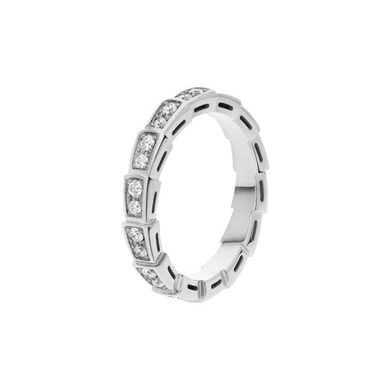 [Marins]SERPENTI RING SILVER DIAMOND PAVED 3MM