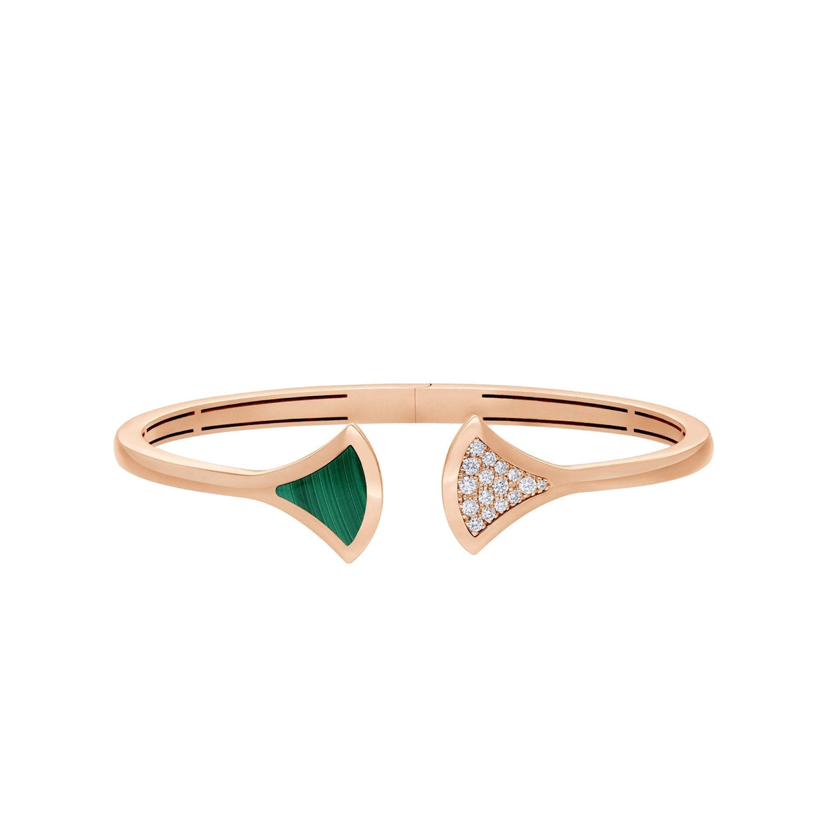 [Marins]DREAM BRACELET OPEN MALACHITE PINK GOLD