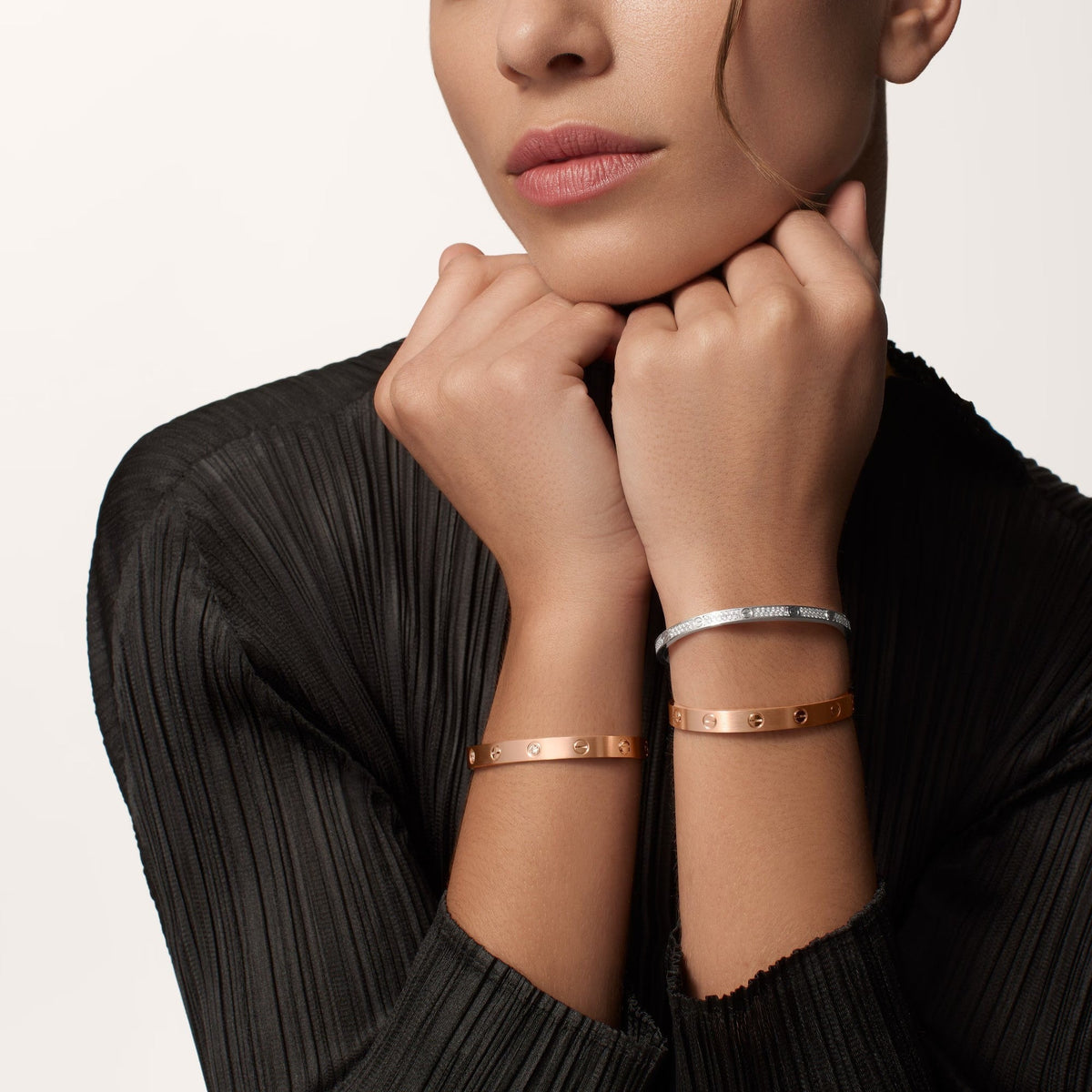 [Marins]LOVE BRACELET 6.1MM BRUSHED