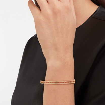 [Marins]ZERO 1 SPIRAL LOGO PINK GOLD BRACELET