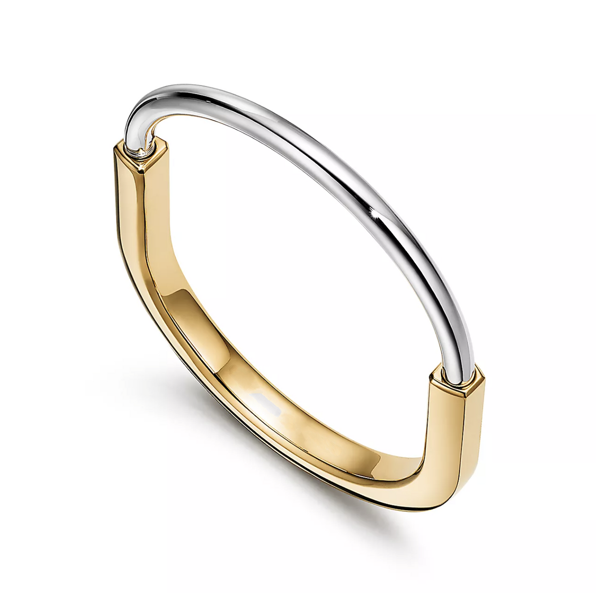 [Marins]LOCK BRACELET YELLOW AND WHITE GOLD