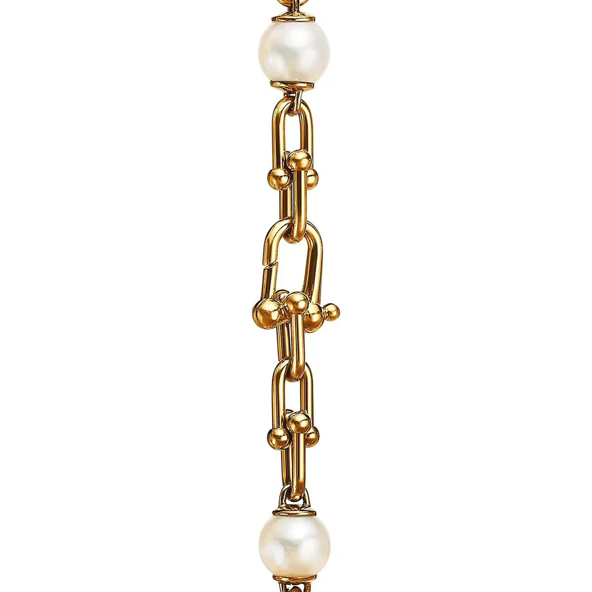[Marins]LINK BRACELET GOLD WITH FRESHWATER PEARLS