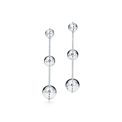 [Marins]TRIPLE DROP SILVER EARRINGS
