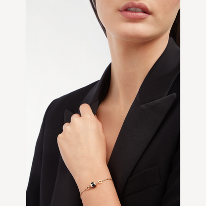 [Marins]ZERO 1 SOFT PINK GOLD AND BLACK CERAMIC BRACELET
