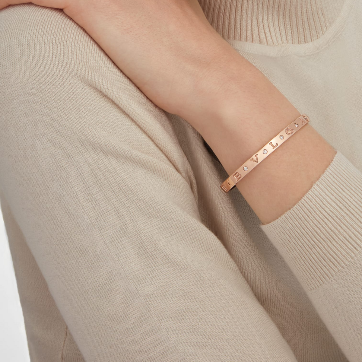 [Marins]ZERO 1 PINK GOLD 12 DIAMONDS BRACELET