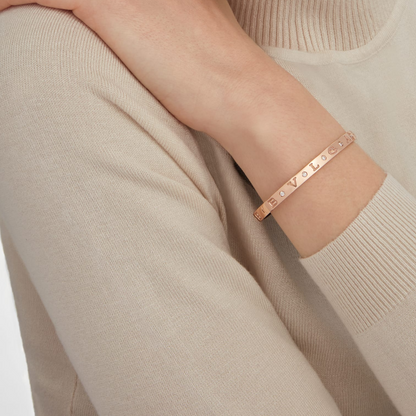 [Marins]ZERO 1 PINK GOLD 12 DIAMONDS BRACELET