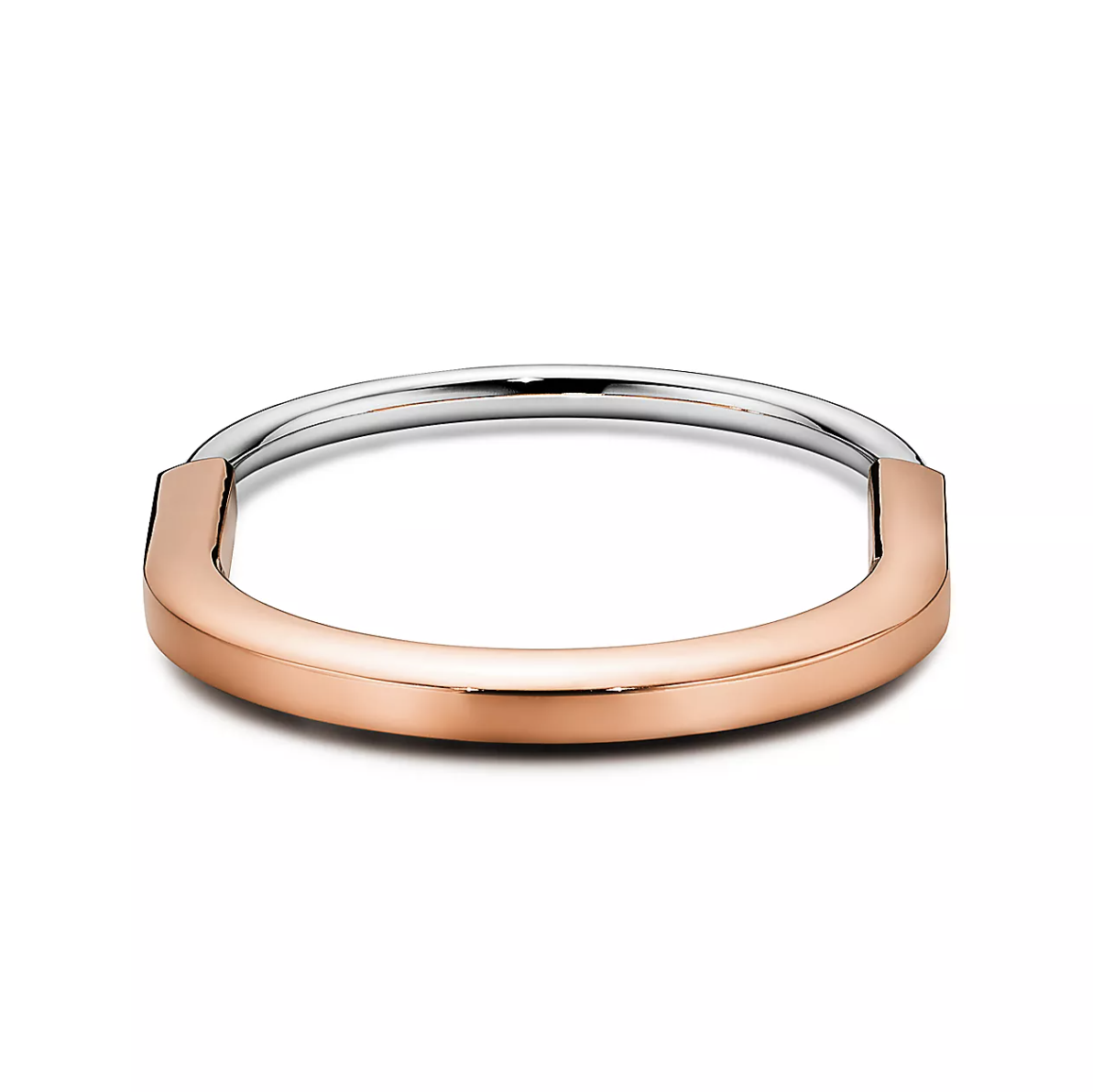 [Marins]LOCK BRACELET ROSE AND WHITE GOLD
