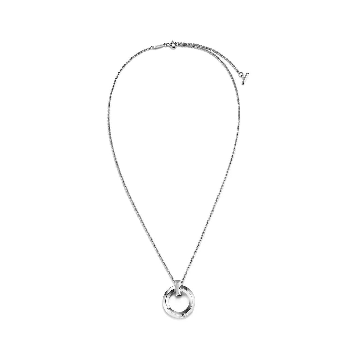 [Marins]T CIRCLE PENDENT SILVER NECKLACE