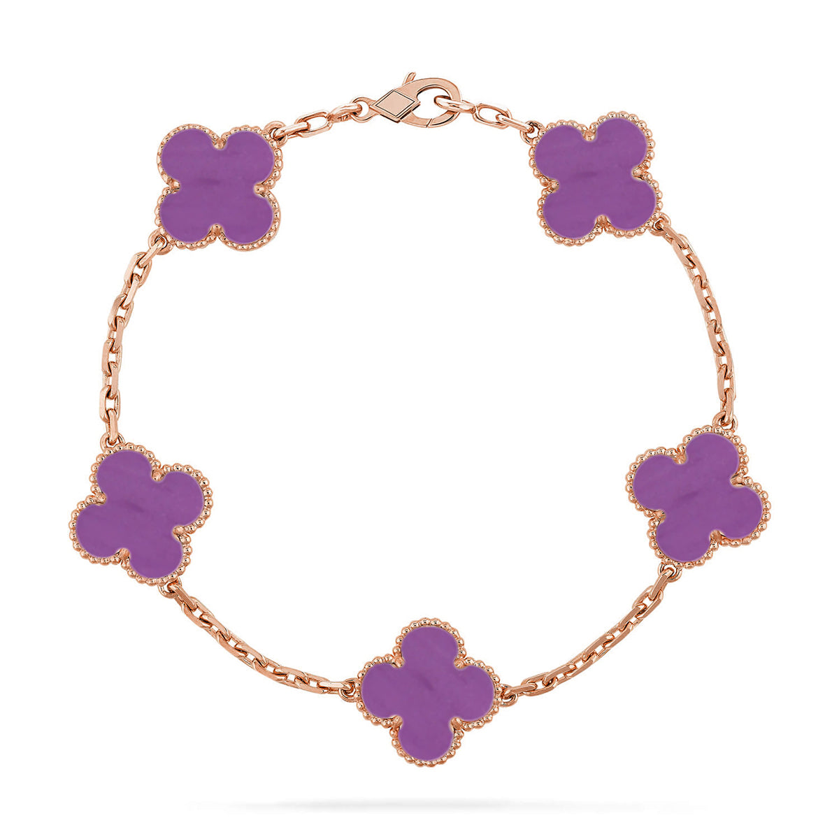 [Marins] CLOVER 5 MOTIF VIOLET BRACELET COLLECTION