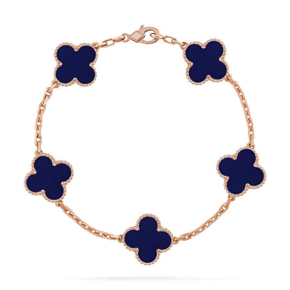 [Marins]CLOVER 5 MOTIF LAPIS LAZULI BRACELET COLLECTION