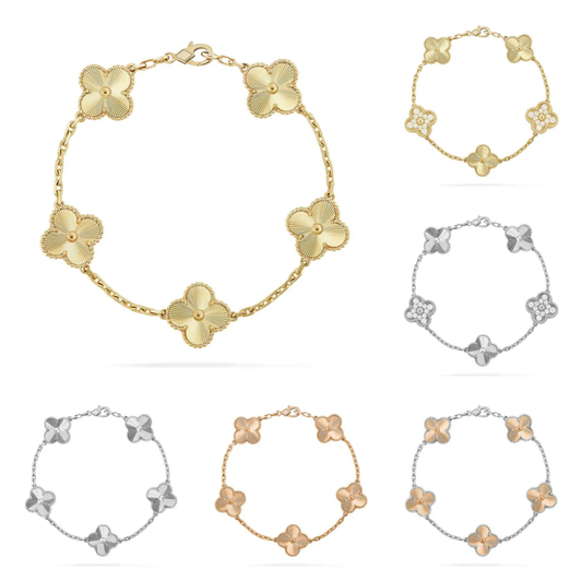 [Marins] CLOVER 5 MOTIF LASER BRACELET COLLECTION