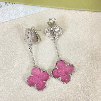 [Marins]2026 NEW CLOVER 2 MOTIF  BUBBLE PINK ENAMEL
