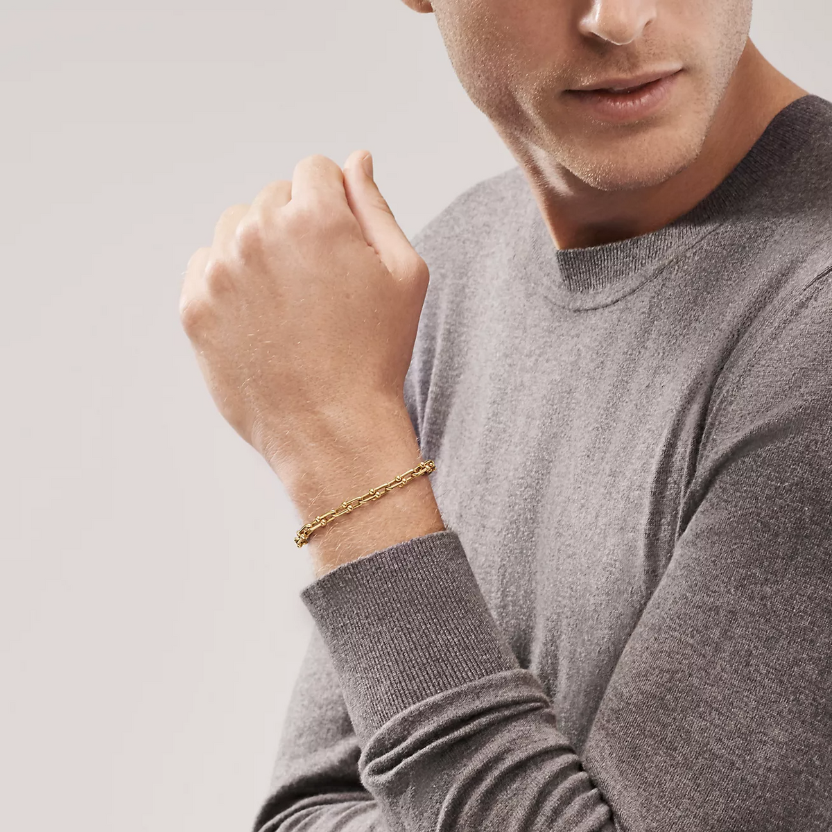 [Marins]HARDWEAR SMALL LINK 26 MOTIF GOLD BRACELET