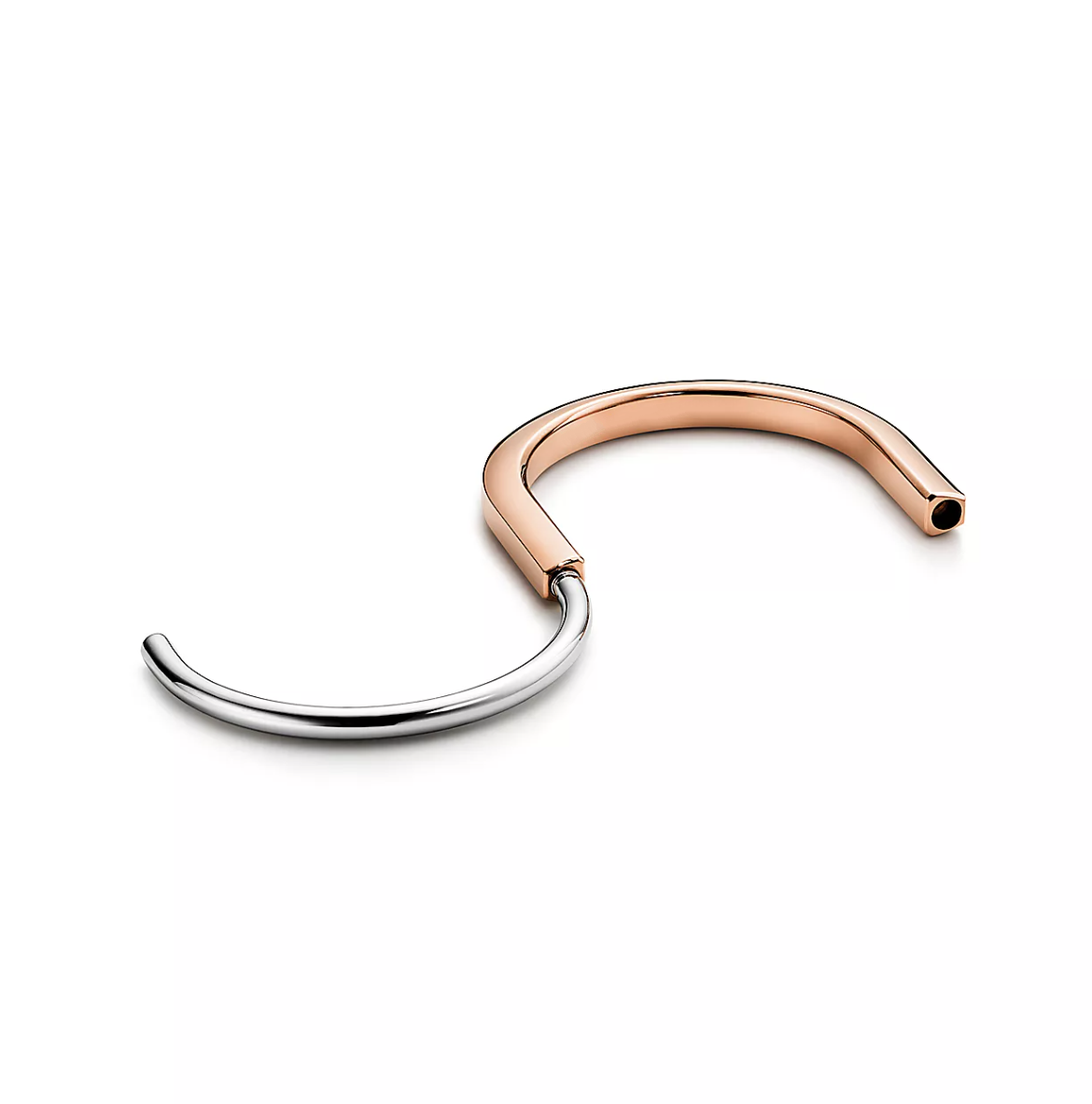 [Marins]LOCK BRACELET ROSE AND WHITE GOLD