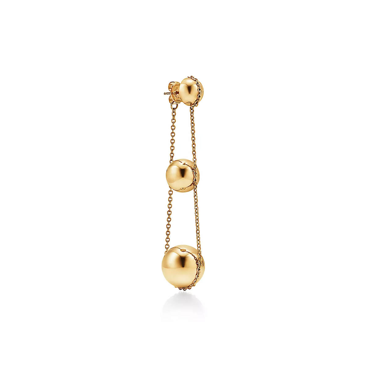 [Marins]TRIPLE DROP GOLD EARRINGS