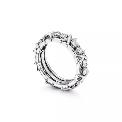 [Marins]SIXTEEN STONE SILVER RING