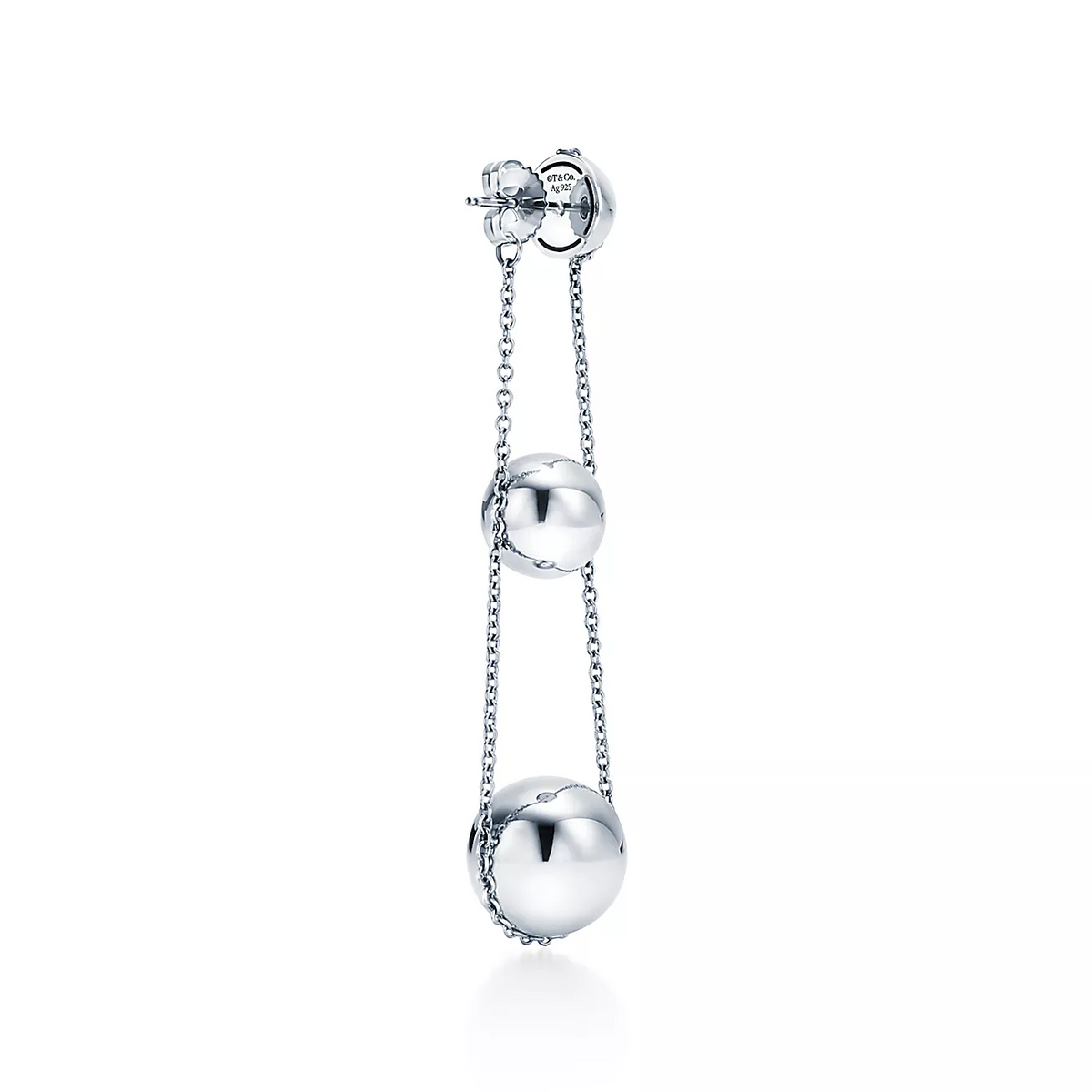 [Marins]TRIPLE DROP SILVER EARRINGS