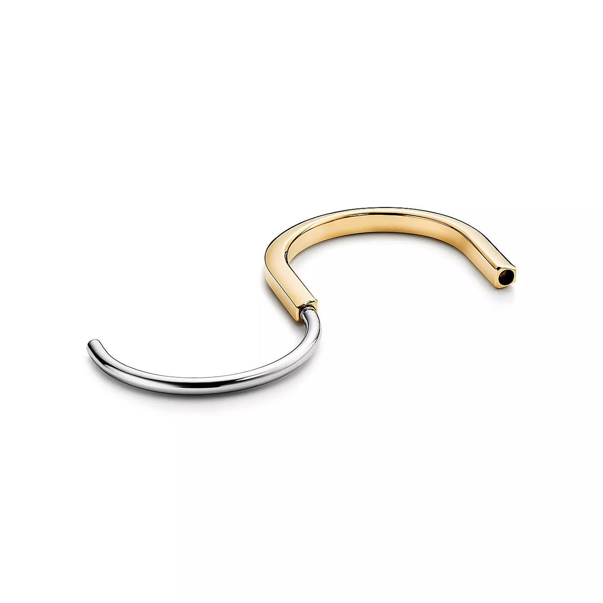 [Marins]LOCK BRACELET YELLOW AND WHITE GOLD