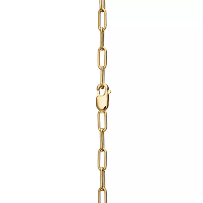 [Marins]LOCK NECKLACE MEDIUM PENDANT GOLD PAVED DIAMONDS