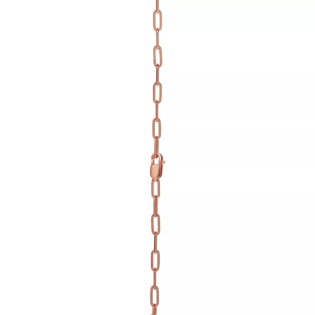 [Marins]LOCK MEDIUM PENDANT PINK DIAMOND PINK GOLD NECKLACE