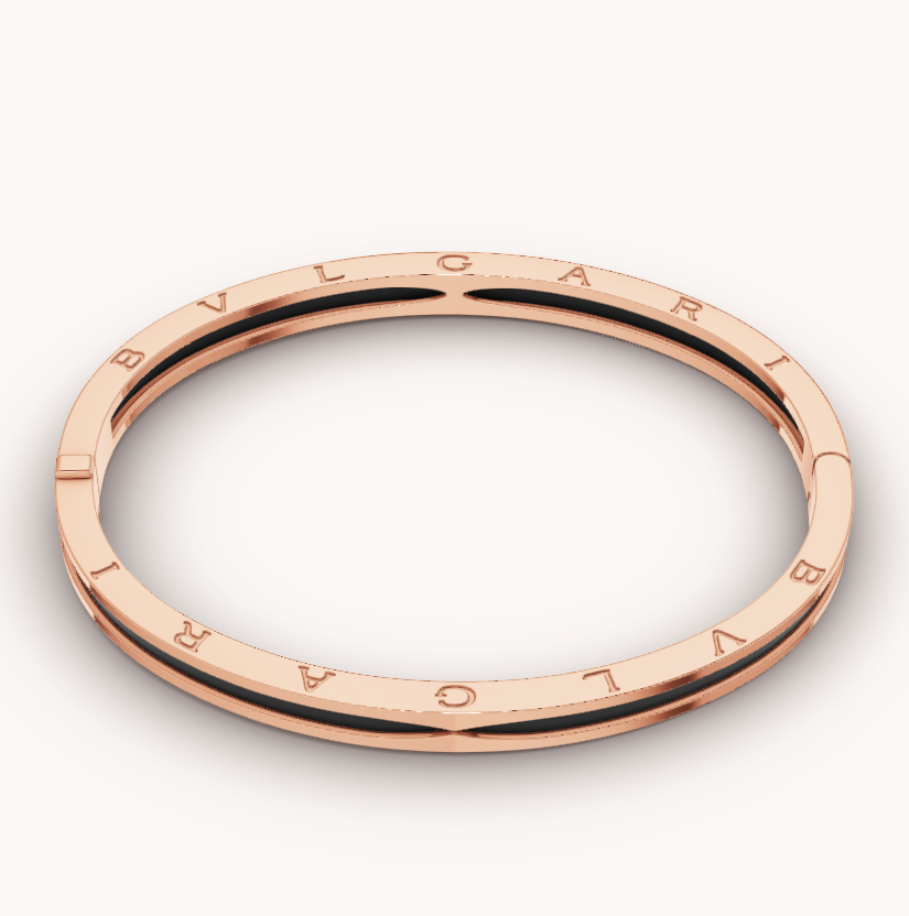 [Marins]ZERO 1 PINK GOLD WITH BLACK CERAMIC BRACELET
