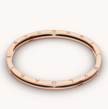 [Marins]ZERO 1 PINK GOLD WITH BLACK CERAMIC BRACELET