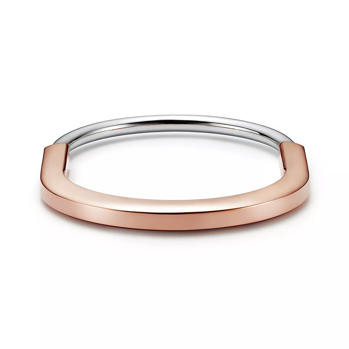 [Marins]LOCK BRACELET ROSE AND WHITE GOLD DIAMOND