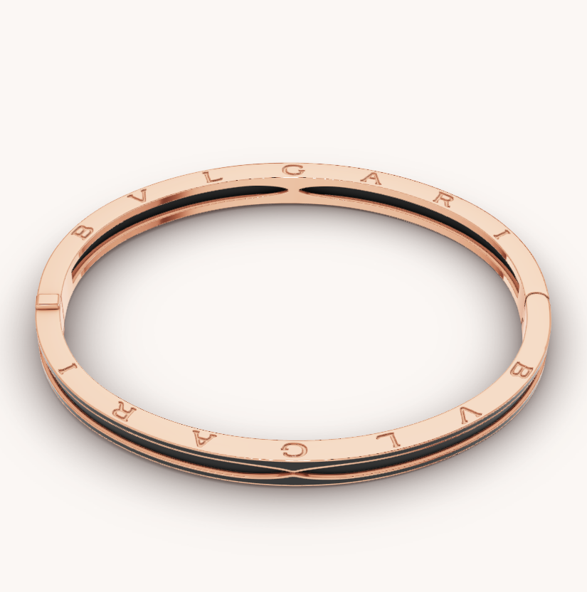 [Marins]ZERO 1 PINK GOLD WITH MATTE BLACK CERAMIC BRACELET