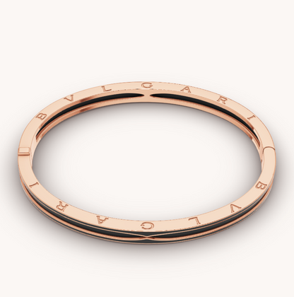 [Marins]ZERO 1 PINK GOLD WITH MATTE BLACK CERAMIC BRACELET