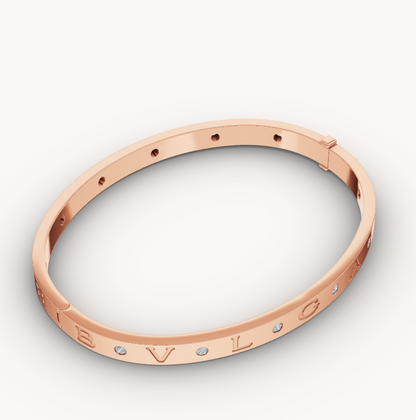 [Marins]ZERO 1 PINK GOLD 12 DIAMONDS BRACELET
