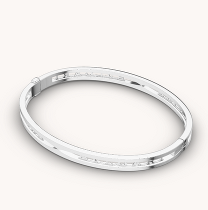 [Marins]ZERO 1 SPIRAL LOGO SILVER BRACELET