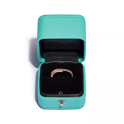 [Marins]LOCK RING PINK GOLD DIAMOND PAVED