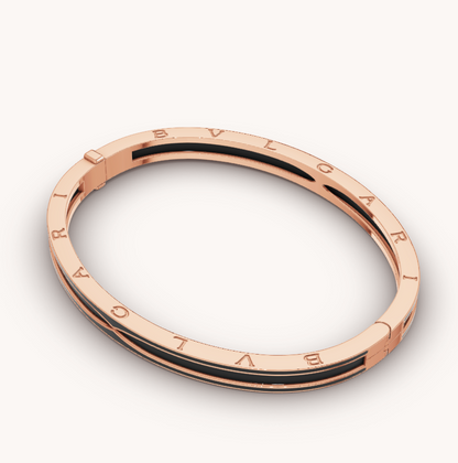 [Marins]ZERO 1 PINK GOLD WITH MATTE BLACK CERAMIC BRACELET
