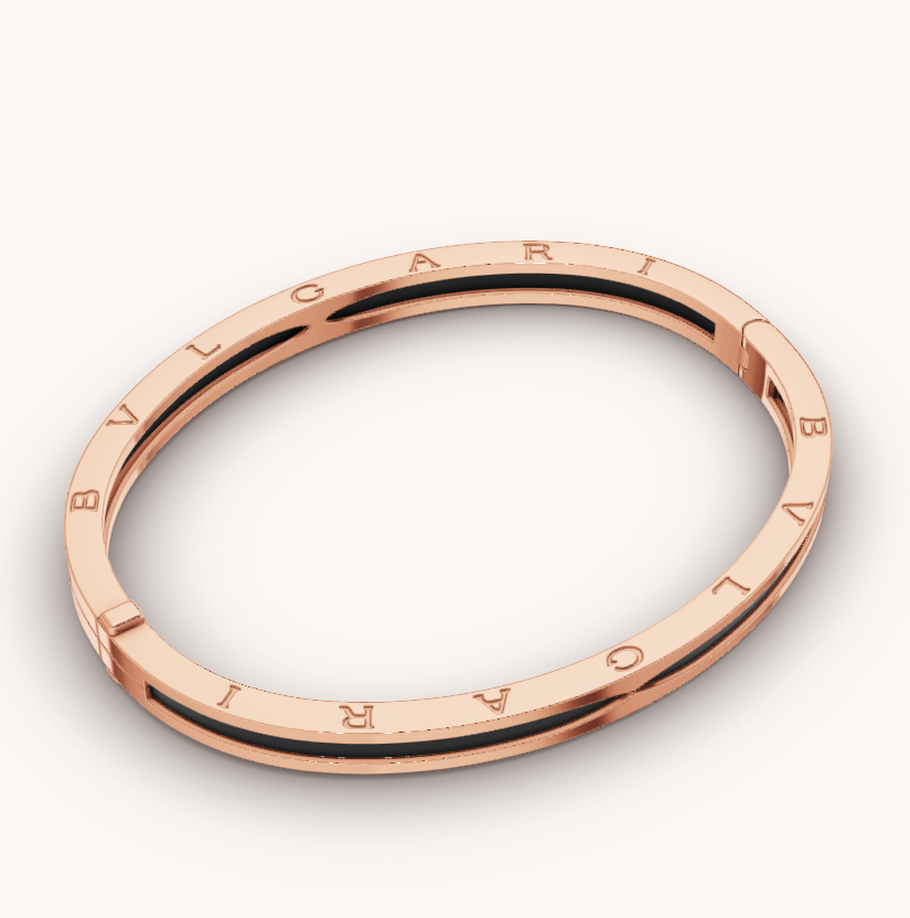 [Marins]ZERO 1 PINK GOLD WITH BLACK CERAMIC BRACELET
