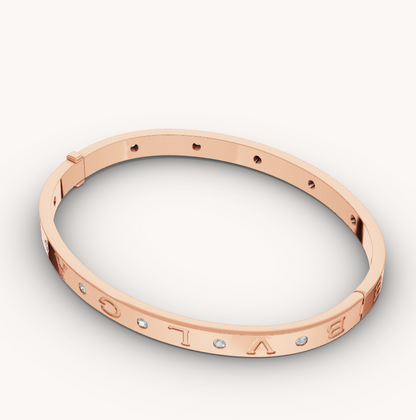 [Marins]ZERO 1 PINK GOLD 12 DIAMONDS BRACELET
