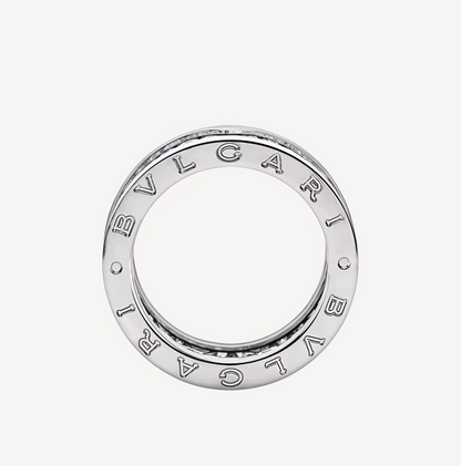 [Marins]ZERO 1 WITH PAVED DIAMONDS ON THE SPIRAL RING