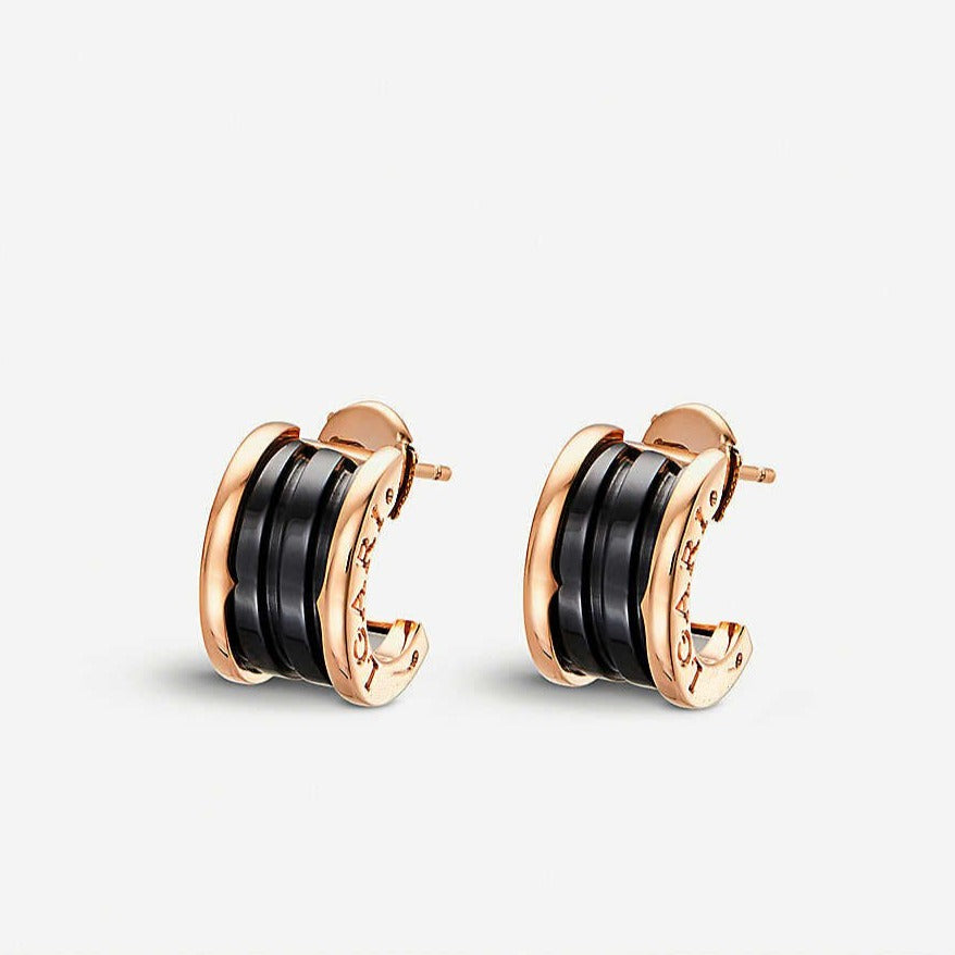 [Marins]ZERO 1 PINK GOLD CERAMIC EARRINGS
